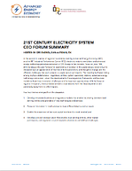 21st Century Electricity System CEO Forum - San Antonio, TX