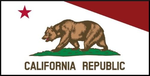 CA Flag Border