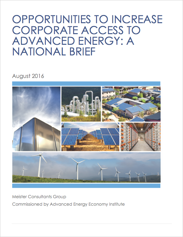 Opportunities to Increase Corporate Access to Advanced Energy